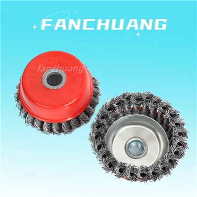 Twist Knot Wire Cup kartáč se hodí pro většinu leštění úhlovou bruskou